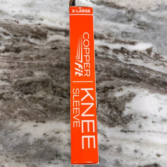 NIB Copper Fit Freedom Copper Infused Compression Knee Sleeve - Size XL - Black - Picture 5 of 6